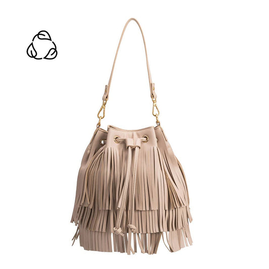 Julie Recycled Vegan Leather Fringe Satchel