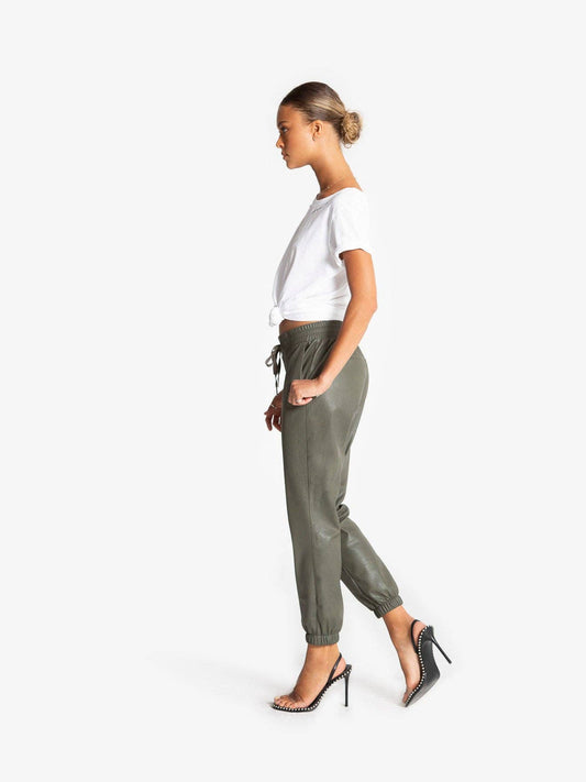 Scarlett Vegan Leatherette Jogger