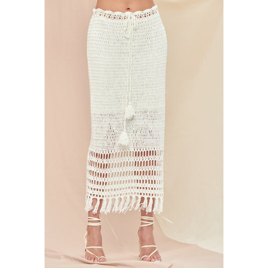 Better Together Boho Crochet Skirt