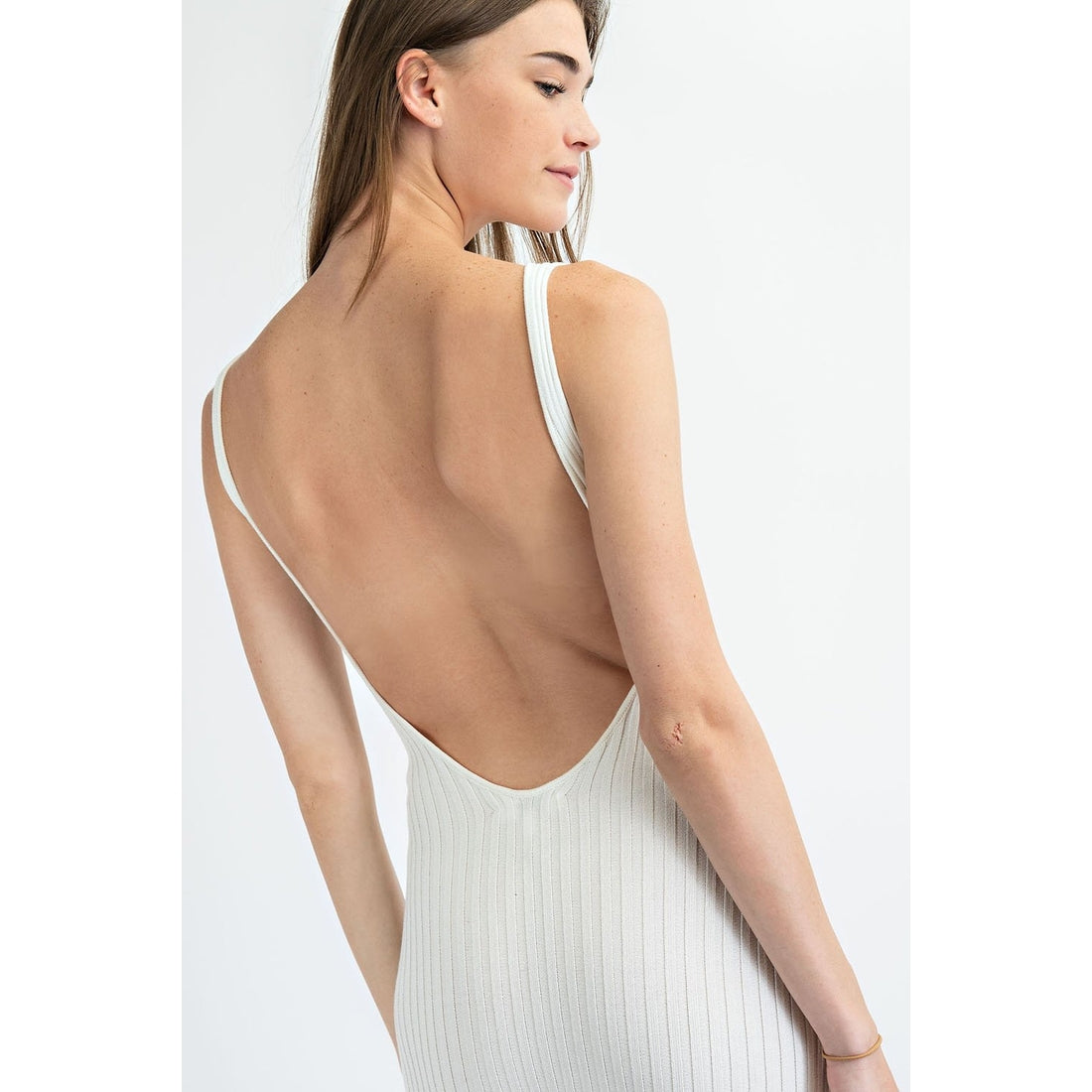 Poppy Open Back Knit Midi